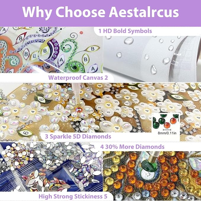 Butterfly Diamond Art Kits for Adults Special Shape Diamond Painting