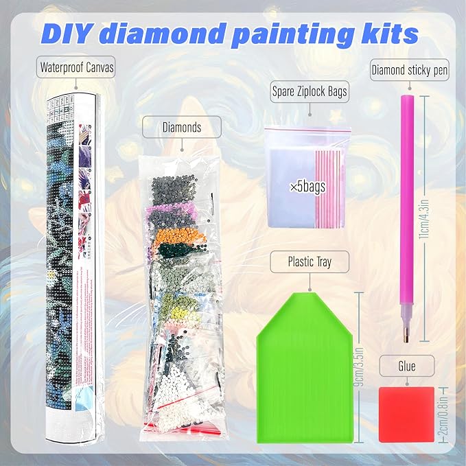 Halloween Gothic Diamond Art Kits for Adults,Diamond Painting Wall Decor