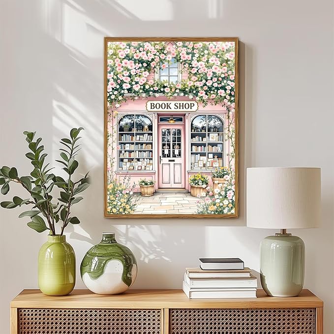 DAZZLEDOTS Diamond Art Kits for Adults, Book Shop Diamond Painting