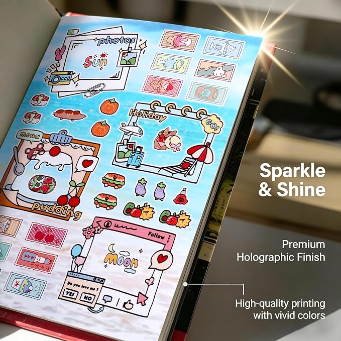 Tmtains 1000+Pcs Japanese Sticker Book for Scrapbook 30 Sheets Heisei Retro Style Korean Stickers for Journaling Aesthetic Japanese Sticker Book for Adults DIY Crafts Junk Journal (Street Corner Art)