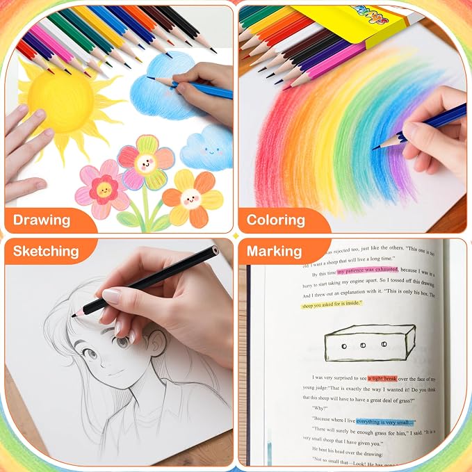 Colored Pencils Bulk 432 Count, Pre-Sharpened Color Pencils for Kids and Adults, 36 Packs Color Pencil Set 12 Colors, Bulk Art Supplies for Teachers, Back to School Supplies, Classroom Prizes