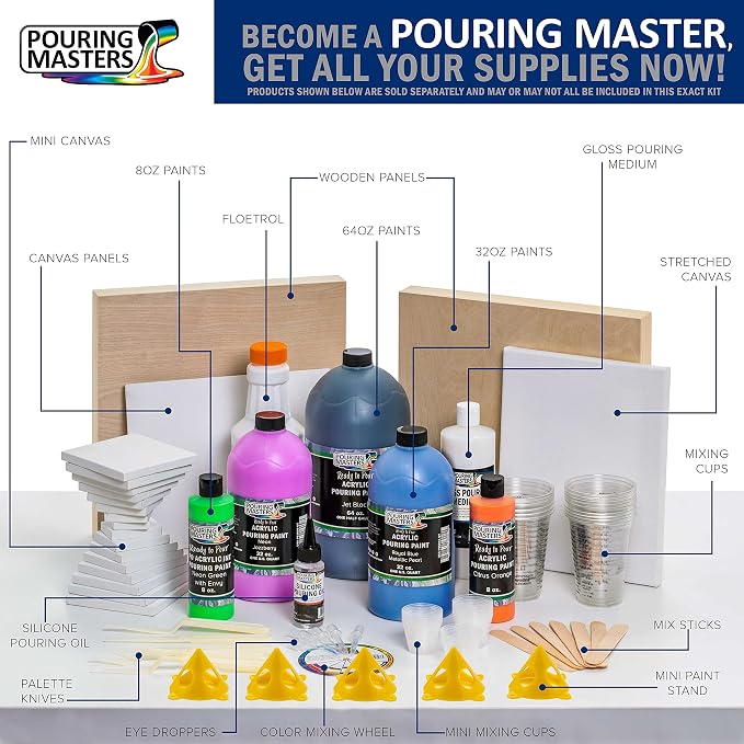 U.S. Art Supply - 1 Quart Floetrol Additive Pouring Supply Paint Medium