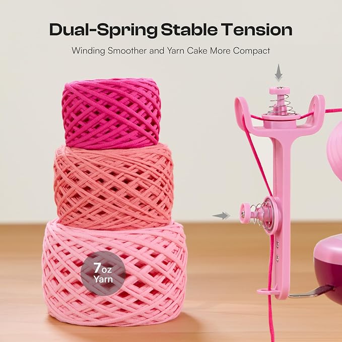 Caydo Electric Yarn Winder, Effortless Yarn Organizer for Crochet Lovers