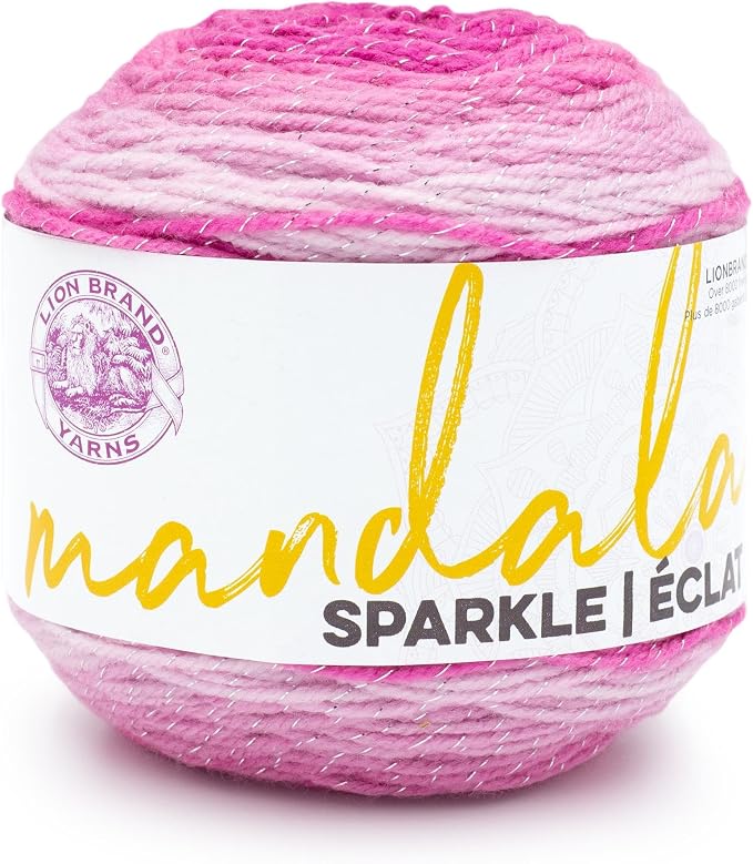 Lion Brand Yarn Mandala Sparkle Yarn, Aries