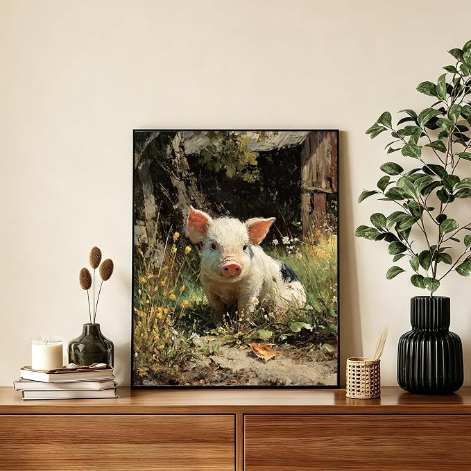 AUKELHJ Paint by Numbers Kit for Adults Beginner, Pig, 16X20 Inch | Paint by Number for Adults, Beginner Friendly, High-Definition Color Canvas, Stress Relief, Home Decor, Gifts, Unframed