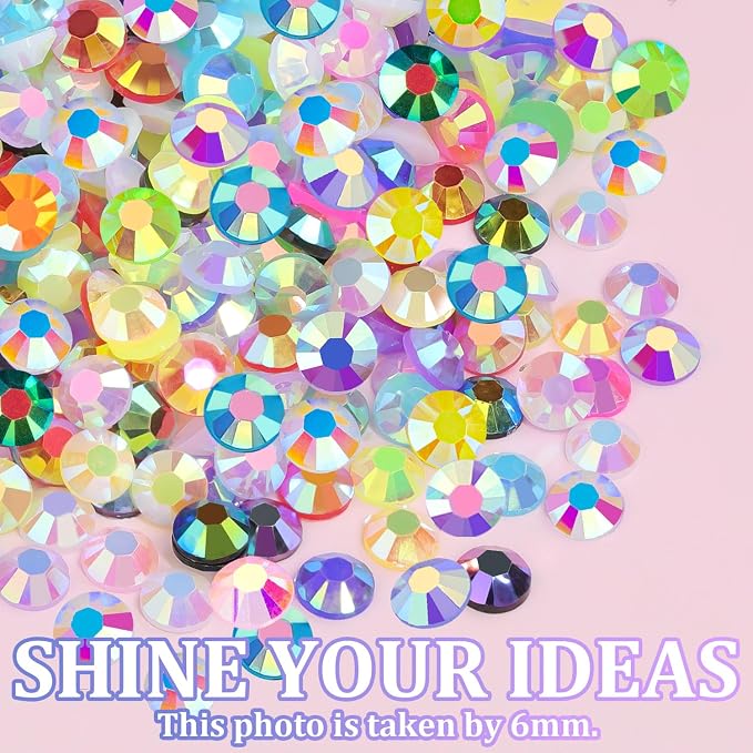 16000Pcs Resin Rhinestones with Tweezers for Crafting, Mixed-Color 4mm Bedazzling Crystal with 3Pcs 10ml B7000 Jewelry Glue for DIY Crafts Clothing Tumblers Shoes Fabric Nail Art