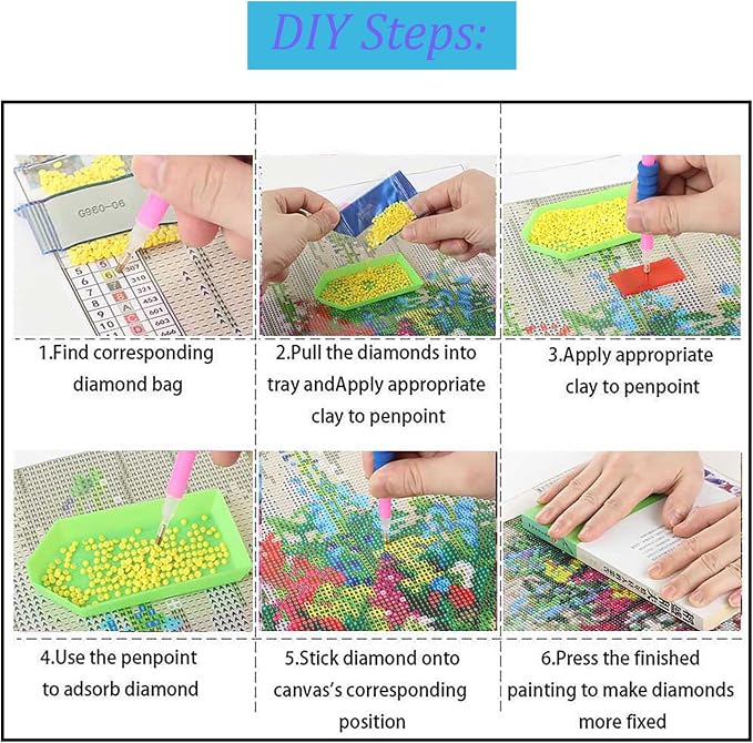 Mosaflare 5D Hummingbird Diamond Painting Kits for Adults 12x16 Inch