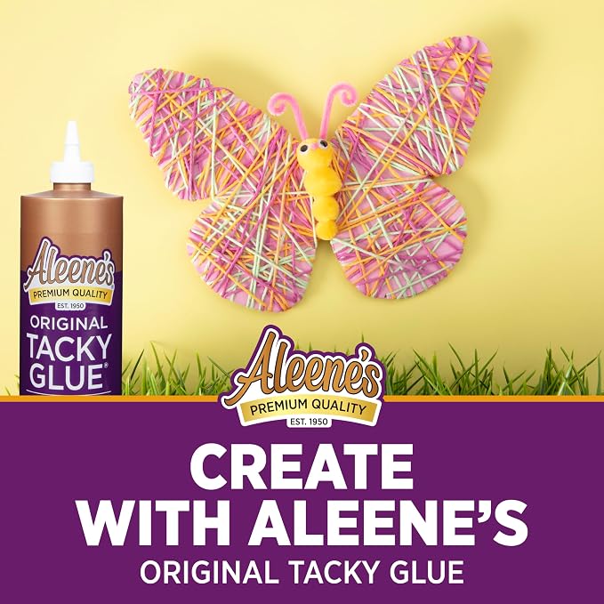 Aleene's Original Tacky Glue, Perfect for Crafts and DIY Projects, Dries Fast and Clear, 16 fl oz 3-Pack