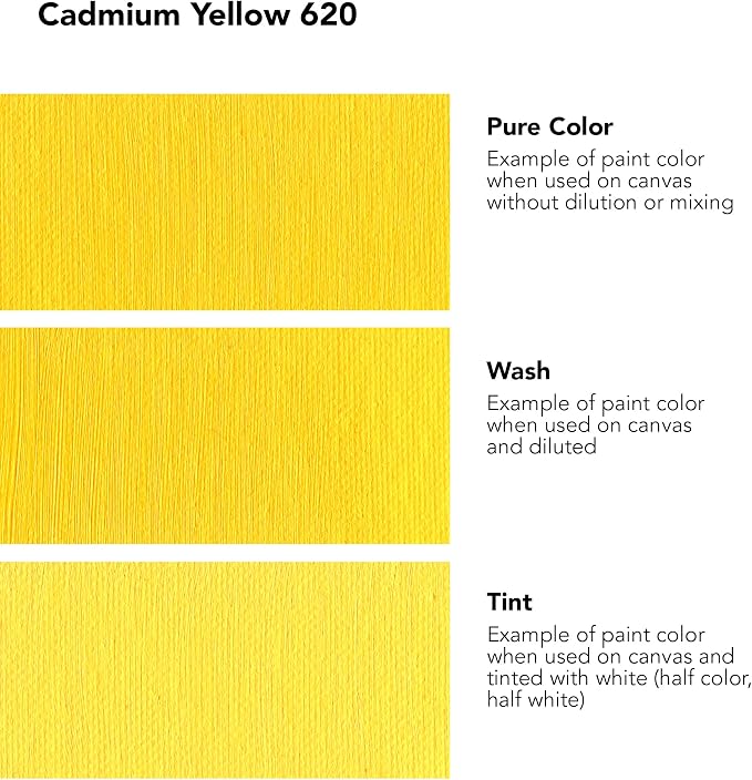 Daler Rowney Georgian Oil Paint Cadmium Yellow 38ml Tube - Art Paints for Canvas Paper and More - Oil Painting Supplies for Artists and Students - Artist Oil Paint for Any Skill Set