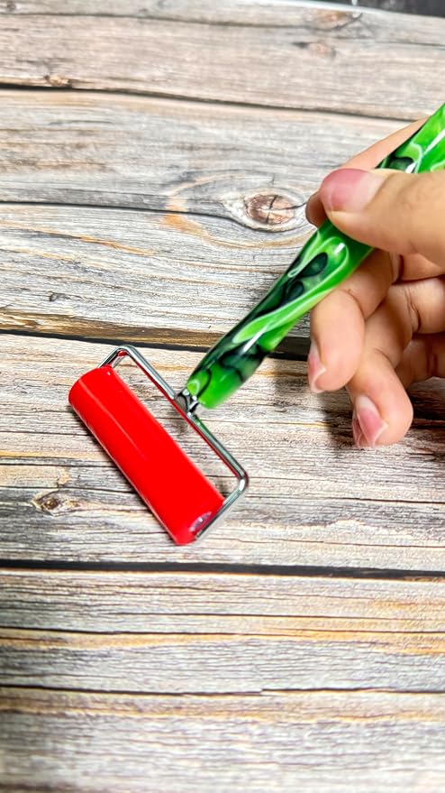 Diamond Art Pens Tools Diamond Painting Accessories Kits with Screw Metal Tip Roller Diamond Painting Pen Drill Bead Dot Pens for Art Craft Nail (Green Pen Color 6)