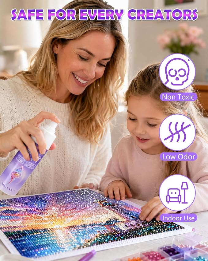 Diamond Painting Sealer Spray 150ml, 30 Mins Fast Dry Diamond Art Sealer
