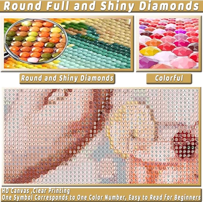 Pink Poker Diamond Art Kits for Adults Diamond Painting Kit for Beginner | 5D DIY Funny Cute Vintage Diamond Dots Full Drill Crafts for Gem Art Dot Art for Adults Home Wall Decor for Teens 12x16 in