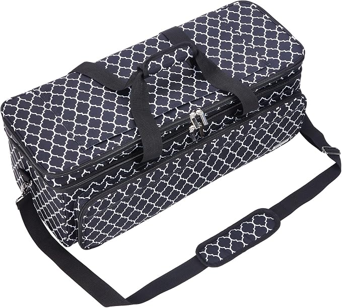 Double Layer Carrying Case with Mat Pocket for Cricut and Tools