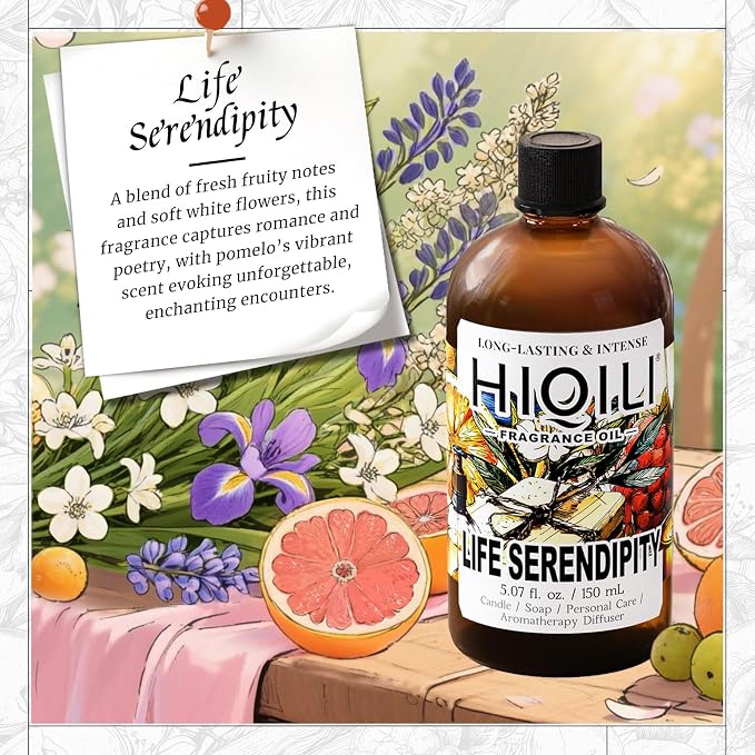 HIQILI Life Serendipity Fragrance Oil for Diffusers,Candle & Soap Making