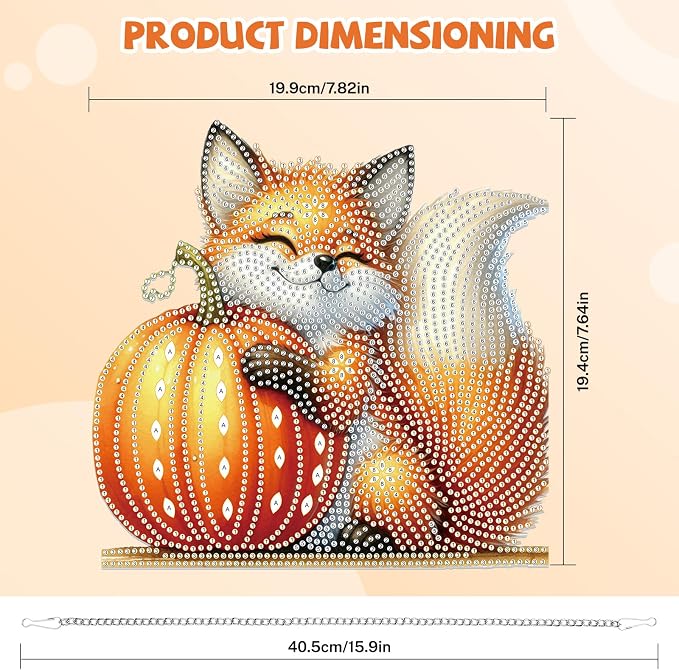 Bowetile Fall Squirrel Diamond Art Hanging Kits for Adults, Diamond Art Suncatchers Maple Leaf, 5D Special Shape Autumn Diamond Painting Pendant Window Ornament Gifts for Home Door Wall Decor