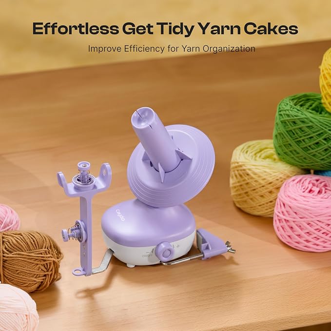 Caydo Electric Yarn Winder, Effortless Yarn Organizer for Crochet Lovers