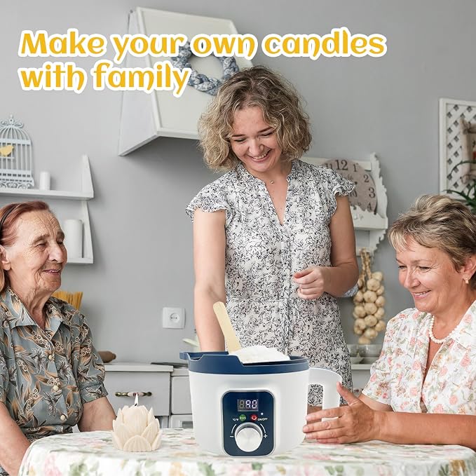 KQU Wax Melting Pot with Digital Temperature Control for Candle Making