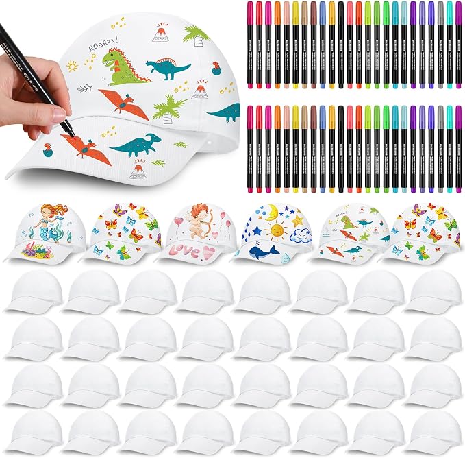 DIY White Baseball Cap for Kids Blank