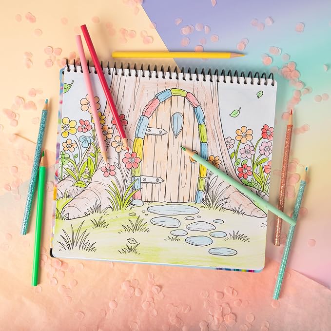Fashion Angels Chill Axolotl Coloring & Collage Activity Set