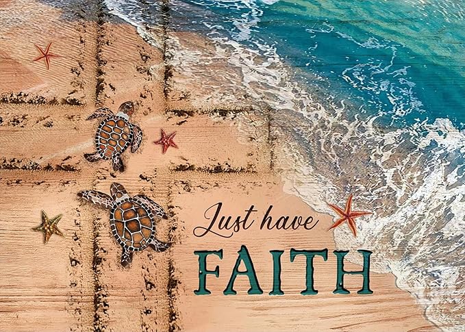 Christian Diamond Painting Kits for Adults, Cross Beach Diamond Art Kits