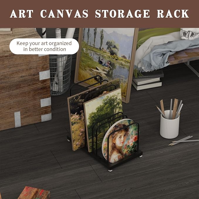 Art Storage Rack,Countertop Art Rack