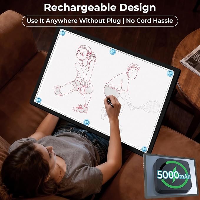 Rechargeable A2 Diamond Art Light Board Extra Large with Stronger Magnetic
