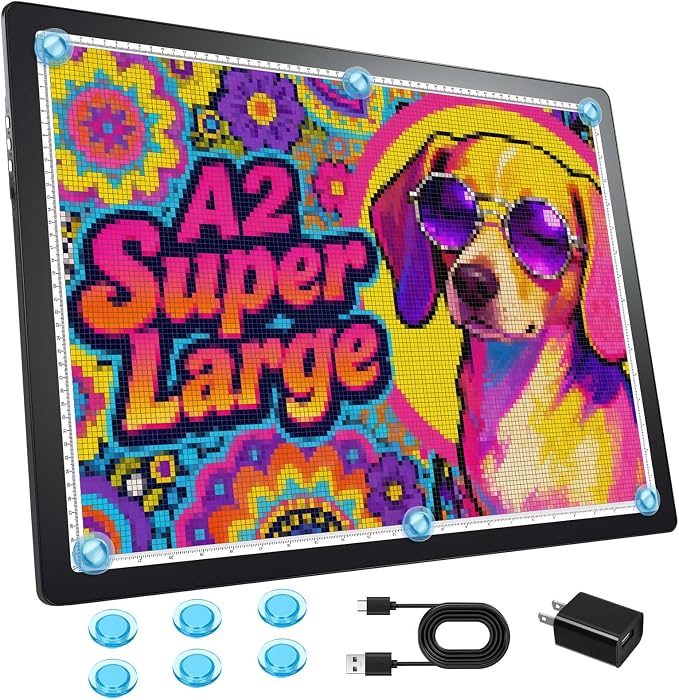 Rechargeable A2 Diamond Art Light Board Extra Large with Stronger Magnetic