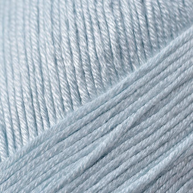 Loops & Threads Silky Soft Yarn - Yarn for Knitting, Crochet, Weaving, and Arts & Crafts - Blue, Bamboo, 3.5 oz