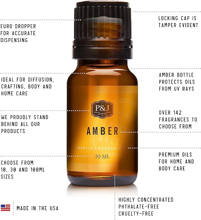P&J Trading Fragrance Oil for Diffusers for Home - Wedding Cake 10ml Fragrance Scents for Candle Making - Soap Making Supplies & Car Diffuser Scents