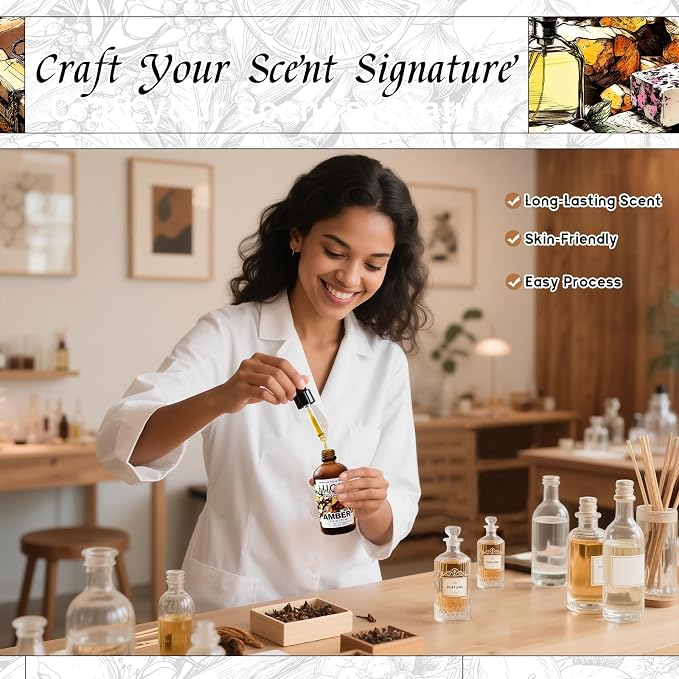 HIQILI Amber Fragrance Oil for Perfume Making - 5.07 Fl Oz / 150 ML