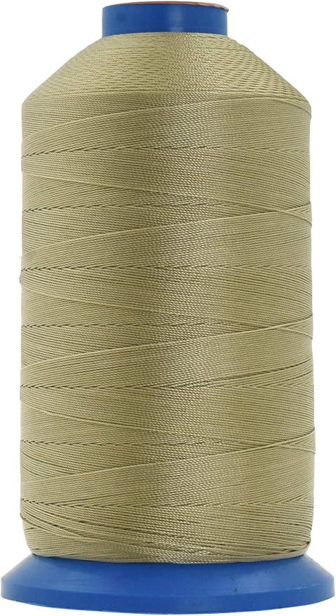 Mandala Crafts Size 207 630D T210 Beige Bonded Nylon Thread, 800 YDs