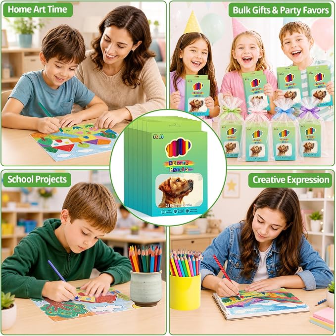1080 Count Colored Pencils Bulk, 30 Packs Colored Pencils, 36 Colors Pre-sharpened Coloring Pencils for Adults, Bulk School Supplies for Teachers, Classroom Prizes, Drawing Sketching Shading