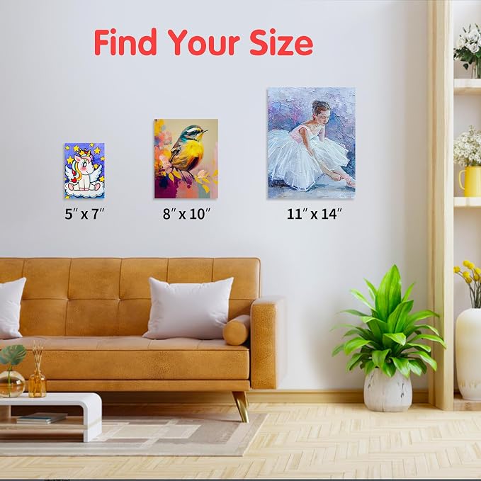 FIXSMITH Canvas Boards for Painting 11x14 Inch, Super Value 4 Pack Paint Canvases, White Blank Canvas Panels, 100% Cotton Primed, Painting Art Supplies