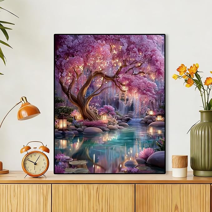 Dream Tree Paint by Numbers Kits for Adults,Paint by Number Adult 16x20inch | Include All Drawing Tools,The Numbers are Clear and Easy to Read,Tree Paint by Numbers for Adults Wall Decor and Gifts