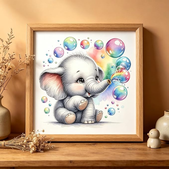 Diamond Painting Kits for Adults,Elephant Diamond Art 13.7X13.7inch