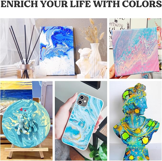 LET'S RESIN 17oz Silicone Split Cup with Handle, 5 Channels | Thick Reusable 500 ml Cup Has Five Channels and a Handle for Controlled Acrylic Paint Pouring and Resin Art