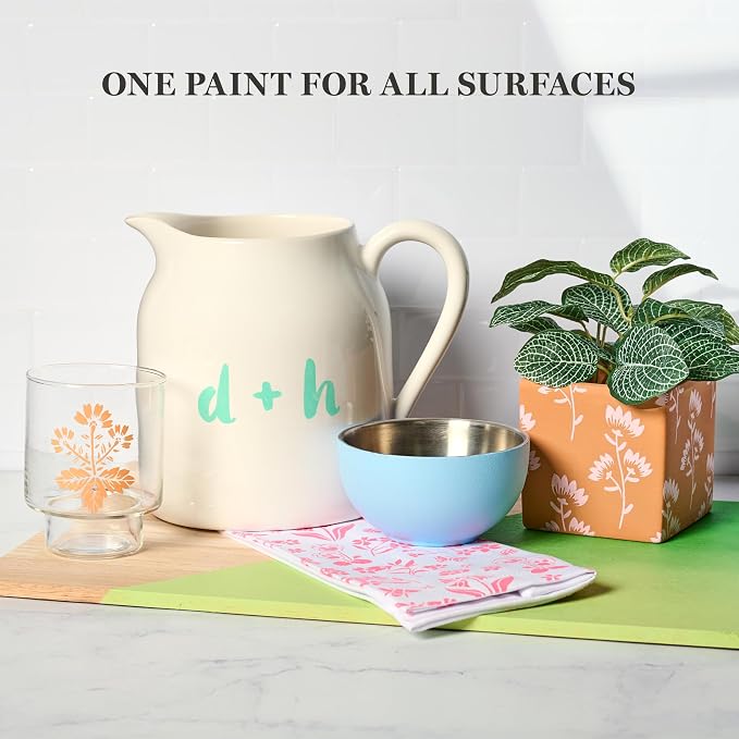 Martha Stewart, Multi-Surface Satin 12 pc Paint Set, Spring Blooms