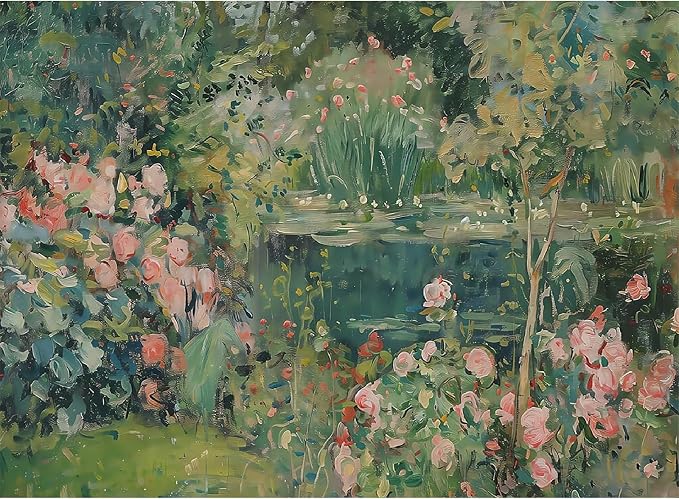 WUDWL Flower Paint by Numbers Kit for Adults,Color By Numbers for Adults | Scenery and Flower Decor Painting by Number On Canvas, Paint Number Artist Funny Without Frame DIY, Home Wall Decor, 12x16in