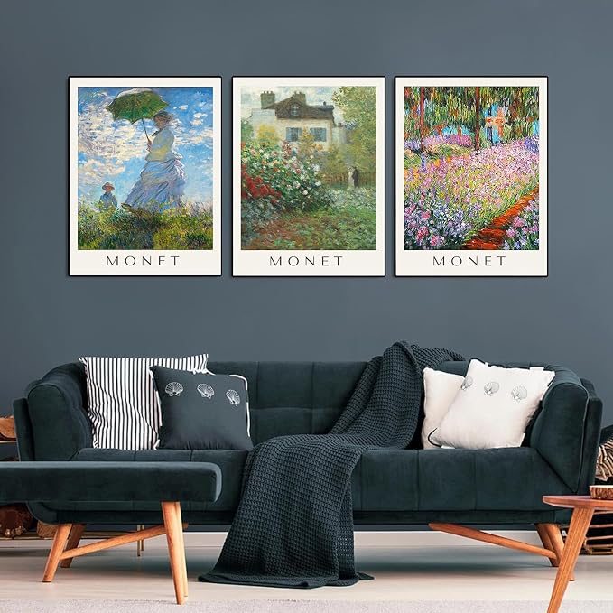 9 Pack Monet Diamond Art Kits for Adults Diamond Painting Kit for Beginner