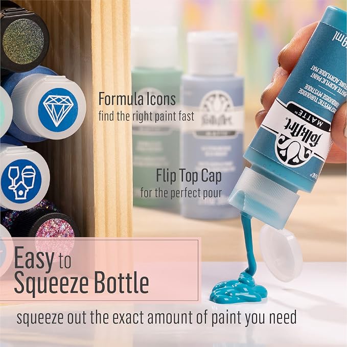FolkArt Acrylic Paint in Assorted Colors (2 oz), 229, Cool Bisque
