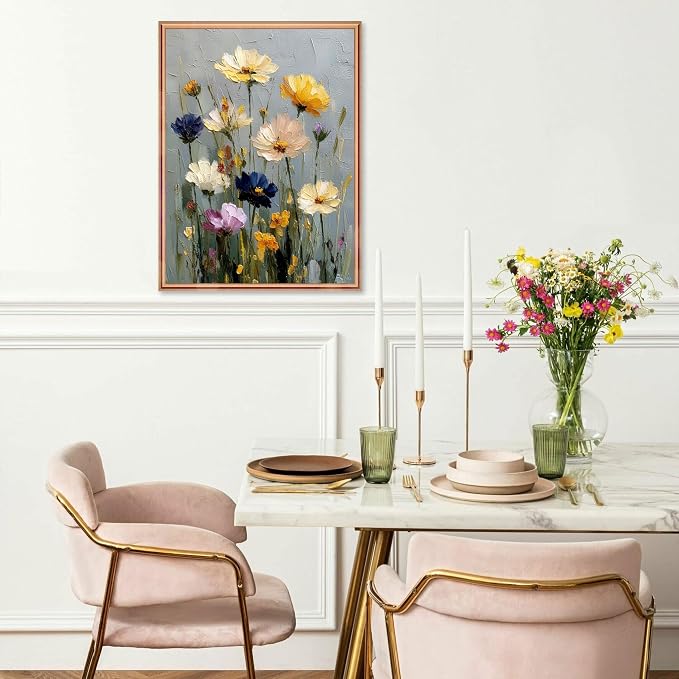 Ausanrl Flowers Square Diamond Painting Kits - Square Drill Diamond Paintings Flowers,Square Diamond Art,DIY Flower Gem Painting for Adults and Crafts for Gifts and Home Wall Decor 12x16inch