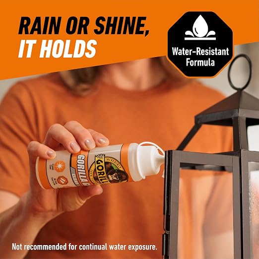 Gorilla Crystal Clear Glue, All Purpose, 5.75 oz Bottle