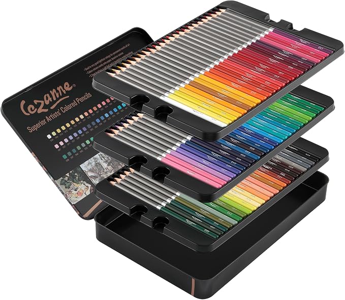 Cezanne Premium Colored Pencils - 10 Packs of 72 - Highly-Pigmented Drawing Pencils - Coloring Pencils for Drawing, Blending, Coloring, and More