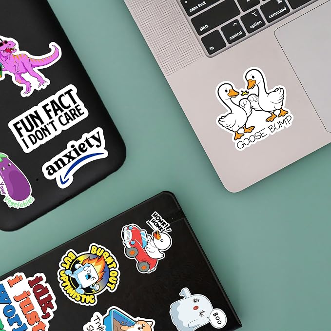 412PCS Funny Holographic Stickers for Adults, Waterproof Vinyl Pack Sarcastic Relatable Meme Decals for Laptop, Water Bottle, Phone, Kindle, Journal, Scrapbooking, No Repeats