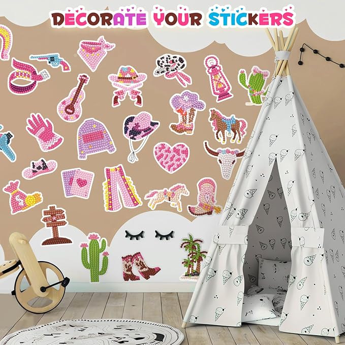 Labeol Diamond Art Kits for Kids Boys and Girls Ages 6-8-10-12 Easy to DIY Creative Diamond Art Sticker Craft by Numbers Kits for Kids and Adult Beginners (Excavator)