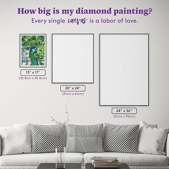 DIAMOND ART CLUB Mr. Peacock Diamond Art Kits for Adults