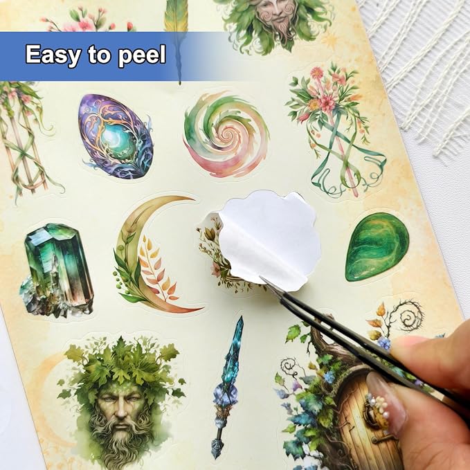 Fantasy Magic Sticker Book for Journaling Scrapbooking 400+ Stickers