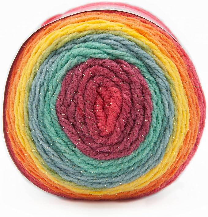Lion Brand Yarn Mandala Sparkle Yarn, Crux, 1 Skein
