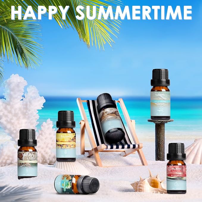 SALKING Summer Fragrance Oils Set, Essential Oils Set for Diffuser for Home