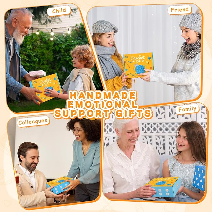 Crochet Kit for Beginners, 4PCS Dumpster Fire Crochet Starter Kit